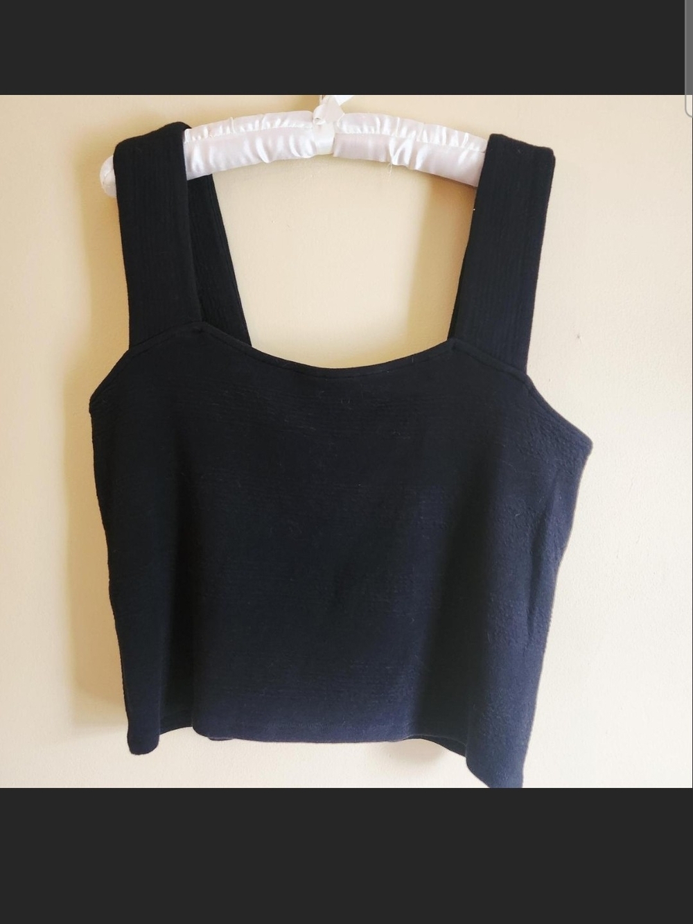 Daily Practice Black Square-Neck Crop Top - Women